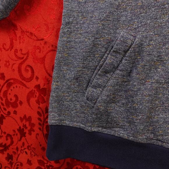 HURLEY Hoodie Mens Medium Heather Blue Pullover Fleece Sweatshirt Skate Surf Y2K - Picture 4 of 8